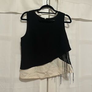 Sachin&Babu size M black and white vintage inspired top